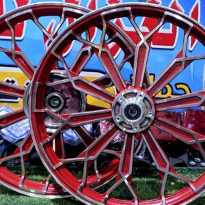 طقم جنط عنكبوت احمر