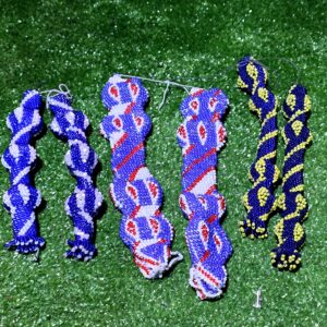 جوز خرز حيايا قصير ازرق